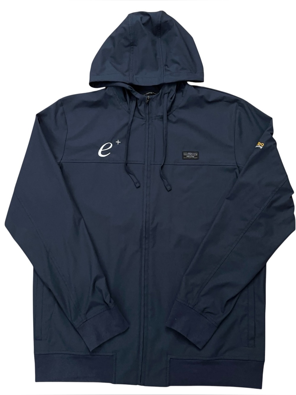 Travis Mathew Wanderlust Hoodie Mens L Full-Zip Jacket Golf Lightweight Blue